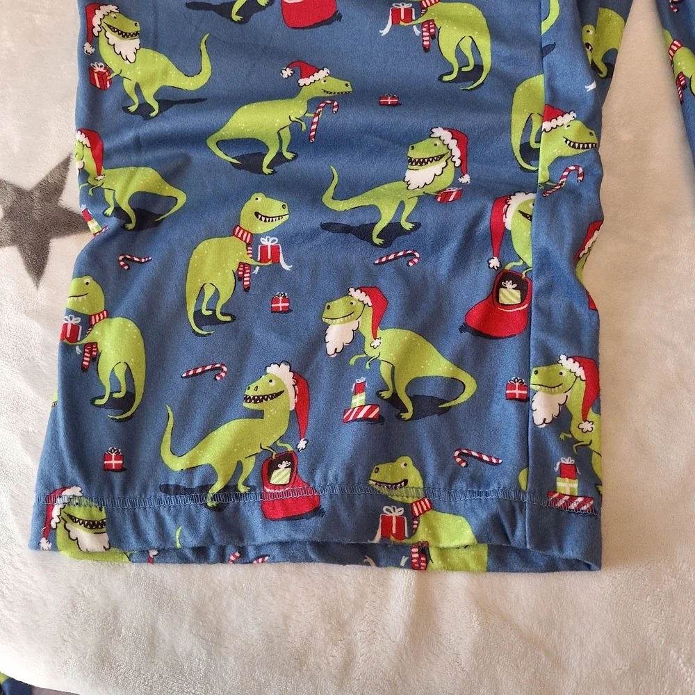 Jolly Jams TREX Dinosaur Christmas Pajama Set Mens‎ XXL Shirt Pants Holiday